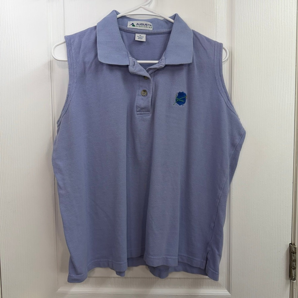 Vintage Augusta Sportswear blue National Law Enforcement‎ Officers polo tank XL